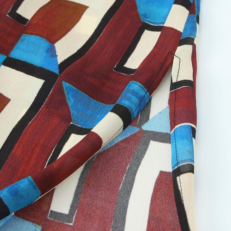 Kaslead New Arrival Women's Clothing Fashion Style Print Long Shirt Bell-Bottom Pants 2543094 2541090 020