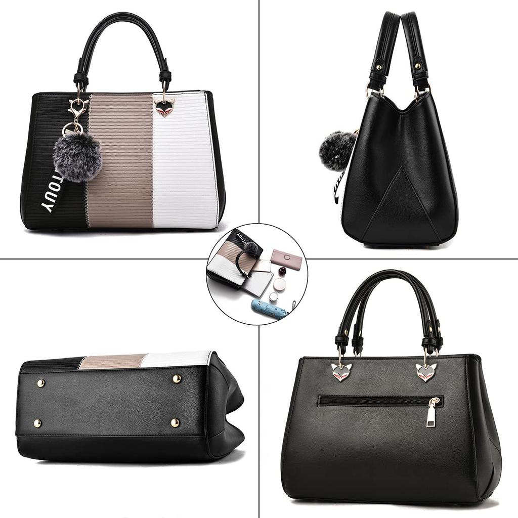[Chikencall] Women's Fashion Handbag, Commuter Tote Bag, Business Bag, School Entrance Ceremony Shoulder Bag, Birthday Gift, PU Leather Crossbody Bag