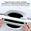 Car Door Handle Protector Anti Scratch Vehicle Door Handle Cup Protector Protective Film Sticker For Truck SUV RV Maintenance