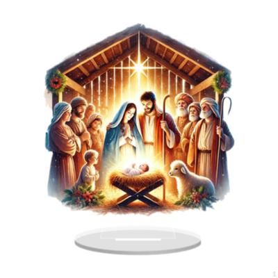 Placa de acrílico para decoração de mesa, arte, artesanato, peça central, presente de Natal, placa decorativa para