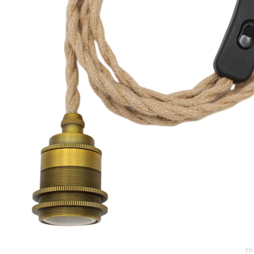 Vintage-Stil-Lampenkabel, flexibel, für industrielle Pendelbeleuchtung, Schwarz