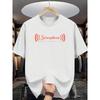 Europäische Größen Dieses kurzärmelige T-Shirt verfügt über hochauflösende Stereo-Prints und ist damit eine trendige Wahl, unverzichtbar für Musikliebhaber.