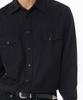 MUSINSA STANDARD Denim Western Shirt [Black]
