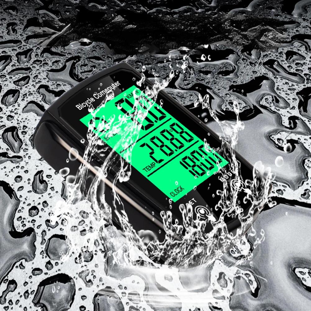 Universal Bicycle Computer with Backlight LCD Touch Screen Bicycle Speedometer Wired for Outdoor Riding Bicycle Accessories