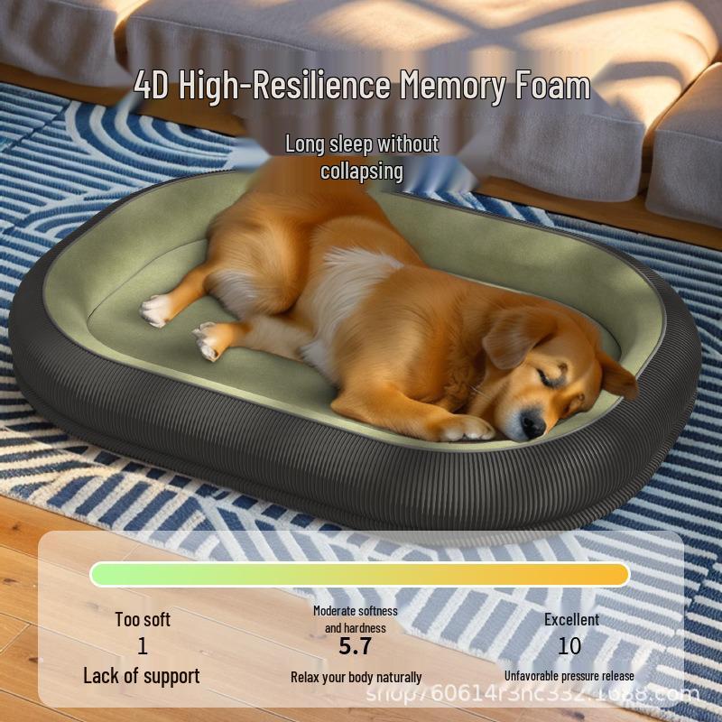Cama Lavável Resistente a Rasgos para Cães e Gatos - Todas as Estações, Quente, para Animais de Estimação de Pequeno a Grande Porte