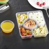 Disposable 5-Compartment Takeout Lunch Box Set
