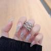 Opening Adjustable Hollow Ring Women'S Fashion Personality Exaggerated Index Finger Ring Niche Design Ring