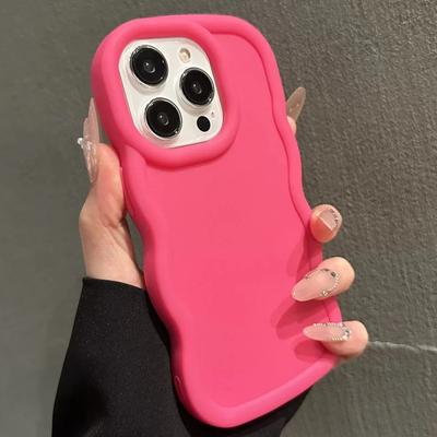 Custodia Carina Color Caramella Morbida Ondulata per Telefono Per Per Iphone 17 Pro Max Air 16 15 14 13 12 11 X XR XS 7 8 Plus Cover Paraurti Antiurto