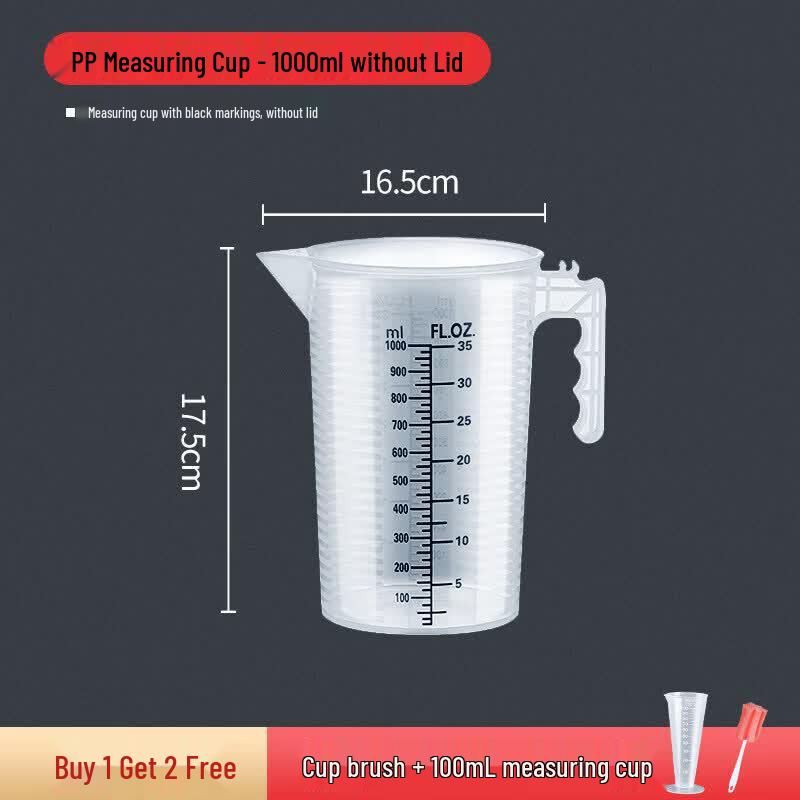 ZISIZ Food Grade Plastic Measuring Cup