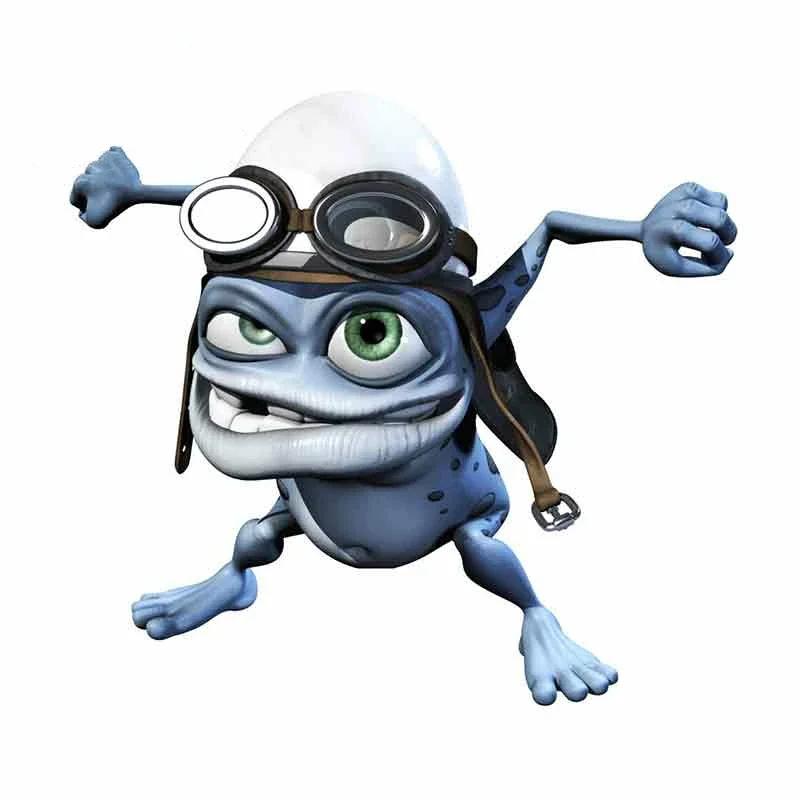 Funny Beautiful Anime Crazy Frog Car Sticker Waterproof Cover Scratch Funny Sticker Window Motorcycle Fine Decal Decor PVC