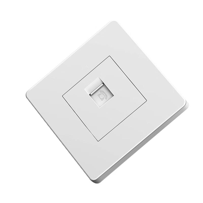CAROL 86-Type White Telephone Wall Socket