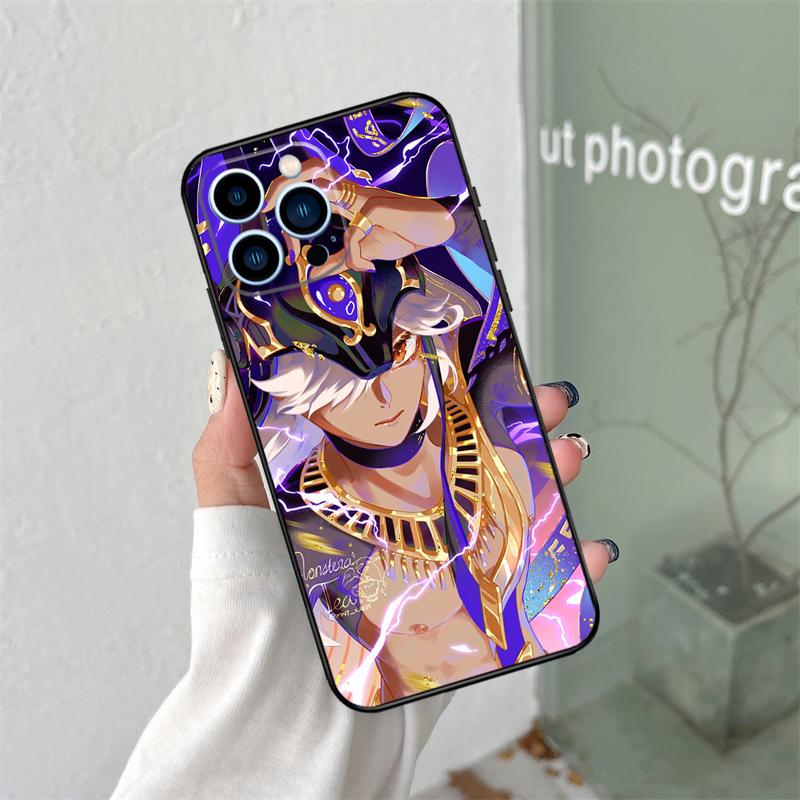 Genshin Impact Cyno Case For iPhone 16 15 11 12 13 14 Pro Max Plus XS X XR 12 13 Mini Back Cover