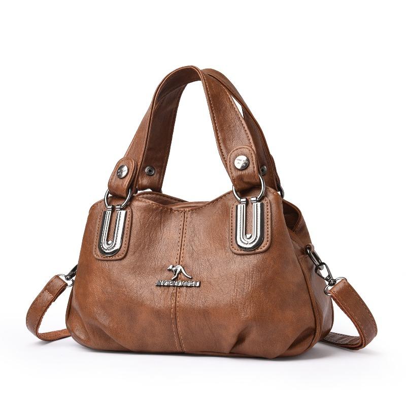 Wind women s handbag soft leather mother bag trendy fashion multi-compartment shoulder messenger bag