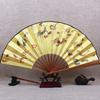 Chinese Style Fan Men Archaic Folding Fan 10-Inch Silk Large Silk Fan Classical Carving Folding Fan Cloth Retro Summer