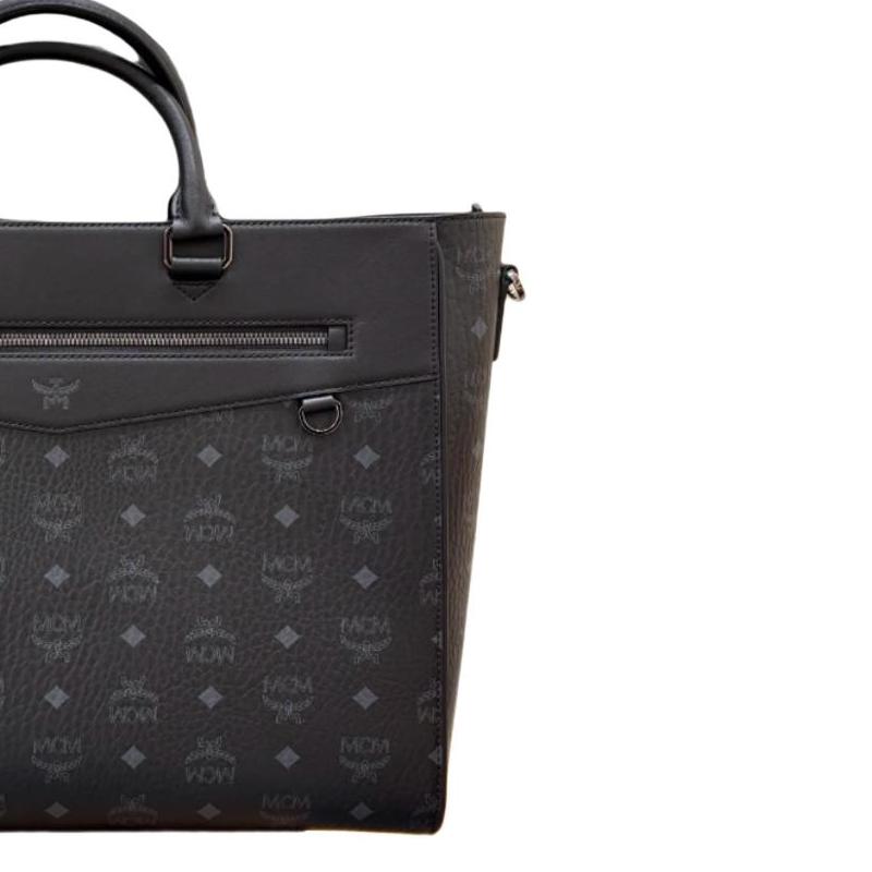 MCM Klassic Cubic Messenger Bag Black MMTFAAK01BK001