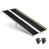 Portable Wheelchair Ramp, 2135 Mm, Non-Slip Aluminum Folding Handicap Ramp for Wheelchair, 800 Lbs Capacity
