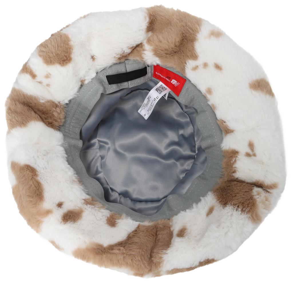 New Balance Golf Bucket Hat (Cow Spot Faux Fur)  Women's  012-4287509 041Beige FR