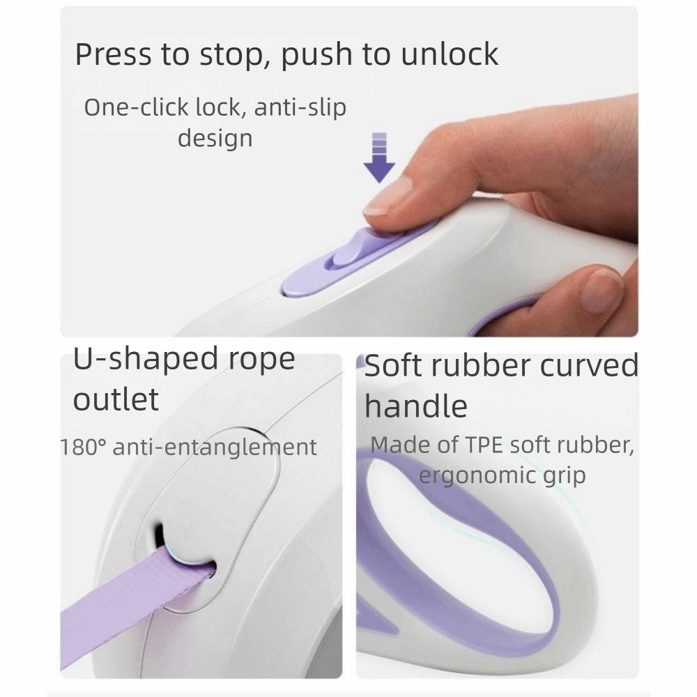 Nylon LED Luminous Dog Leash Non-Slip Handle Pet Traction Rope Pet Walking Leads Night Outdoor