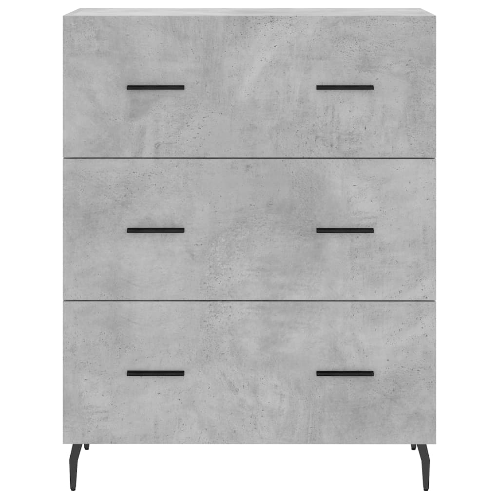 Highboard Concrete Grey 69.5 x 34 x 180 cm Particleboard