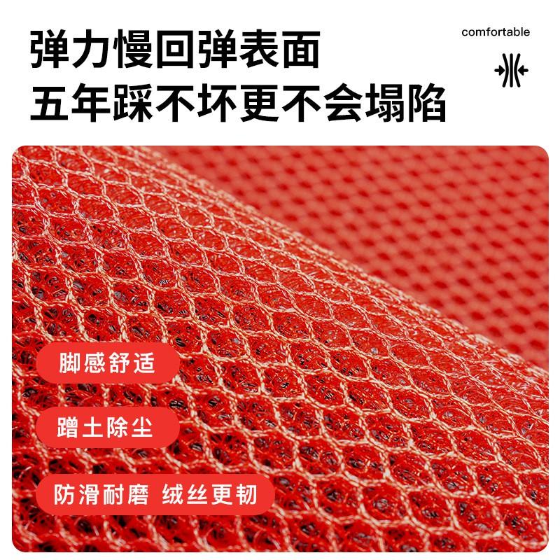Door Mat Home Entrance Non-Slip Durable Outdoor Indoor Floor Red Welcome Rug
