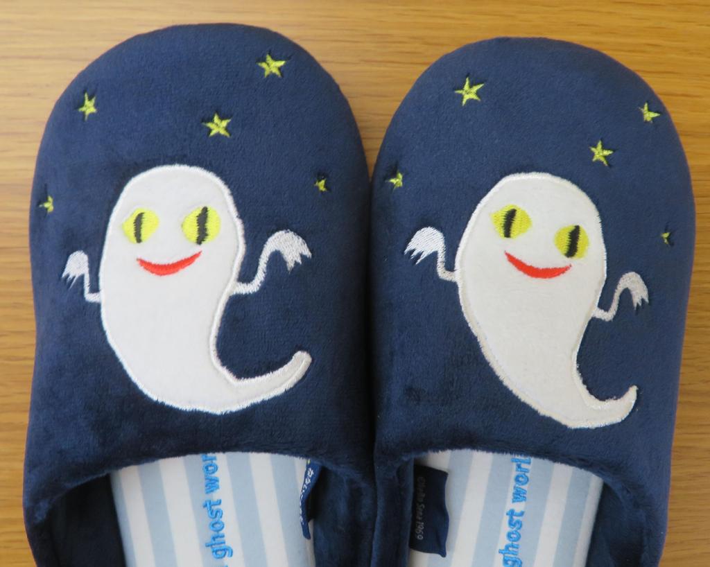 Atelier Momo and Momo Afraid of Room Size "Who's Me?" Shoes, Slippers, Navy, M, 23-25cm, NS43590-32