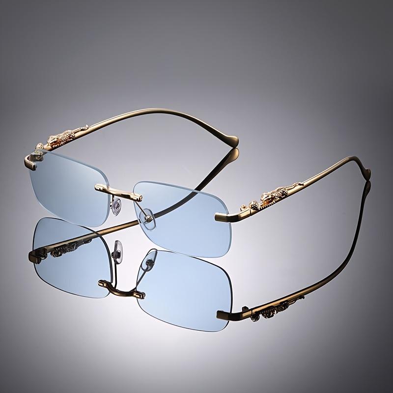 1 Piece of Retro Simple Frameless Square Fashionable Glasses for Both Men and Women's Birthdays As Well As Pography Props