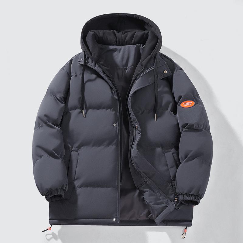 

Мужская зимняя куртка Новая хлопковая куртка-обманка из двух частей Мужская утолщенная хлопковая куртка Мужская универсальная свободная хлопковая куртка Зимняя куртка 5XL