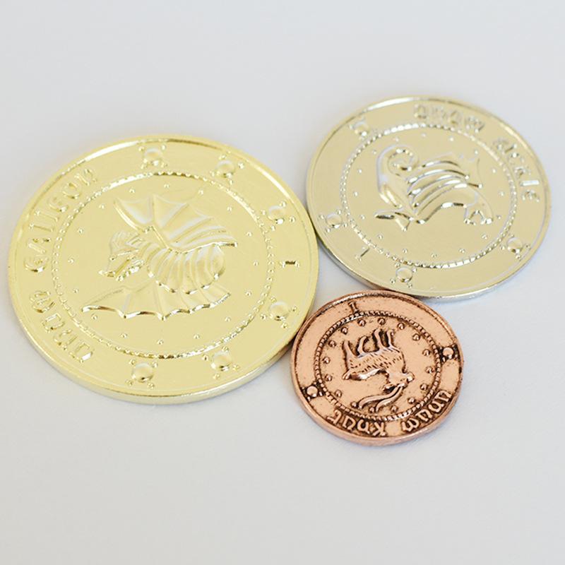 3pcs/set Wizarding Galleon Commemorative Coin Fans Collection Gifts