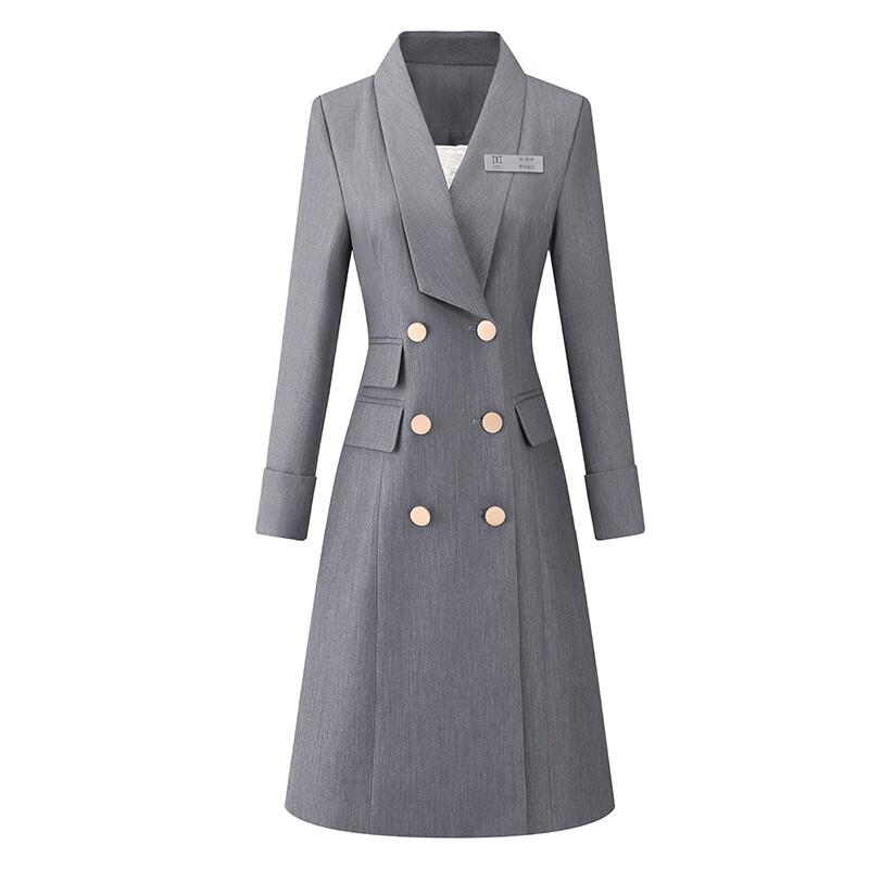 Tluoman Women's Double-Breasted Suit Dress