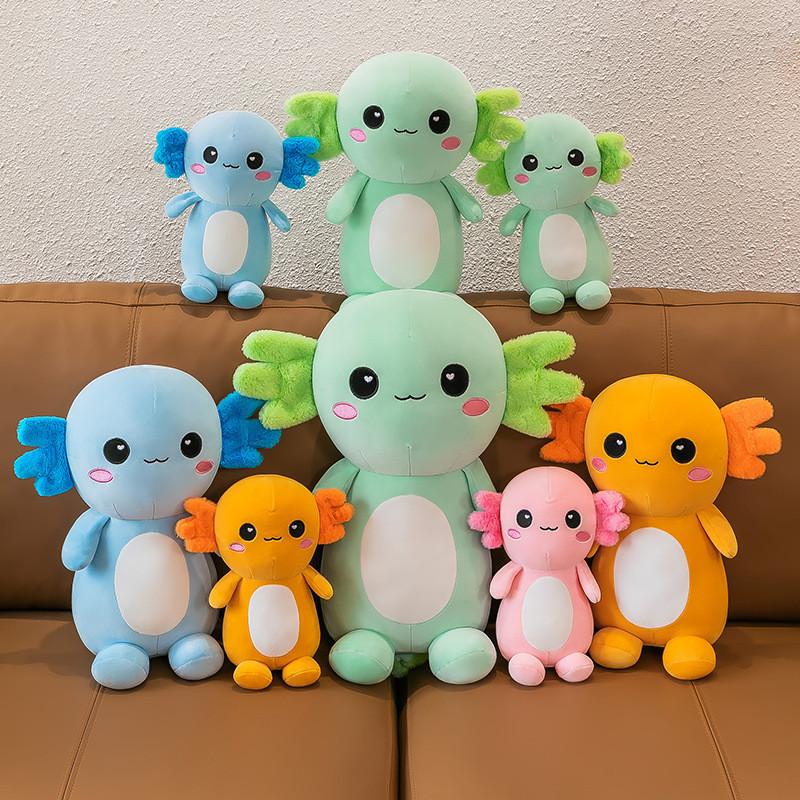 Adorable Plush Axolotl Toy Soft Cartoon Animal Stuffed Doll For Kids And Adults