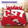 CR7 Pattern Bedding,Quilt Set Quilt Cover Pillowcase Home Birthday Gift (1 * duvet cover + 2 * pillowcase, without core)