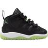 Air Jordan 11 Retro TD Czarne Ciemny Rodzynek Buty dla Niemowląt Szare Białe Ledwo-Volt IB1380-001