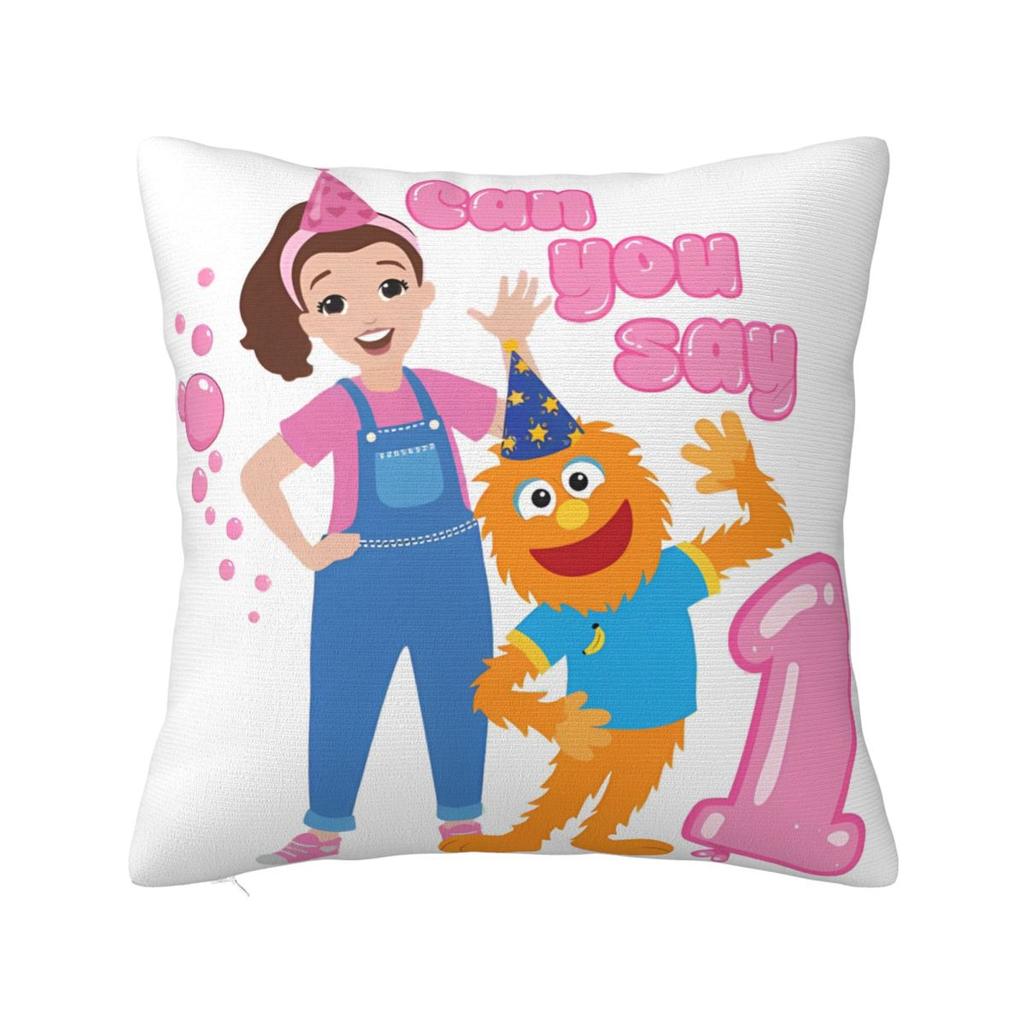 Ms. Rachel Pillow Cover Vintage Pillow Case For Living Room Chair Cushion Cover Polyester Pattern Pillowcases Gift