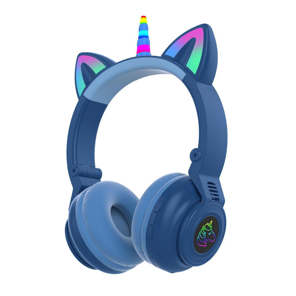 Unicorn Cat Ear LED Bluetooth Wireless Headphones