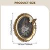Oval Vintage Photo Frame Card Holder Desktop Resin Picture Hanging or Tabletop Display for Living