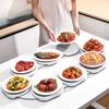 Dining Table Rotating Food Tray Foldable Space Saving Dish Outdoor Family Picnic Saucer Easy To Assemble and Clean Dining Tools