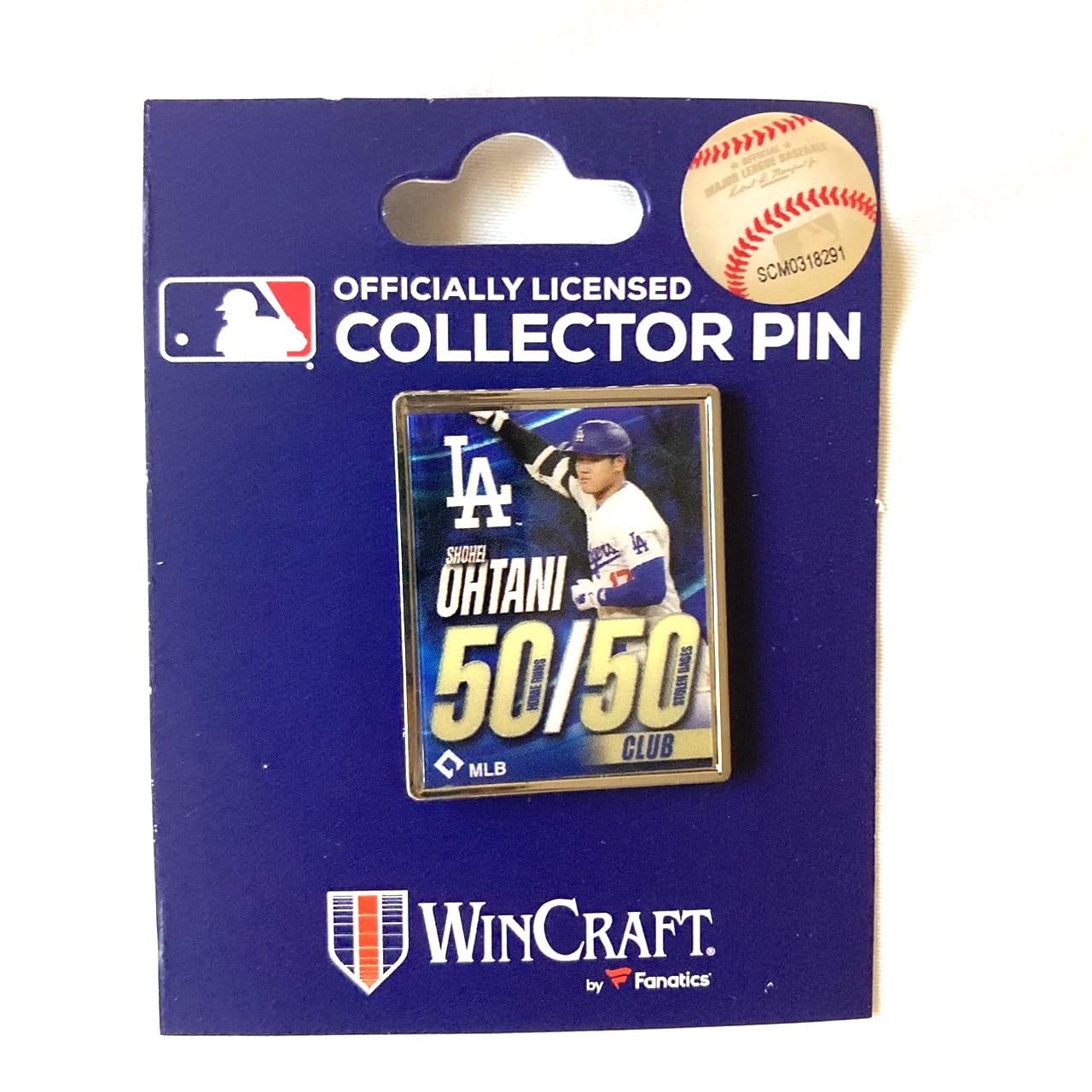

[Overseas Limited] Памятный значок Shohei Otani 5050 Los Angeles Dodgers (50-50) [Элемент]