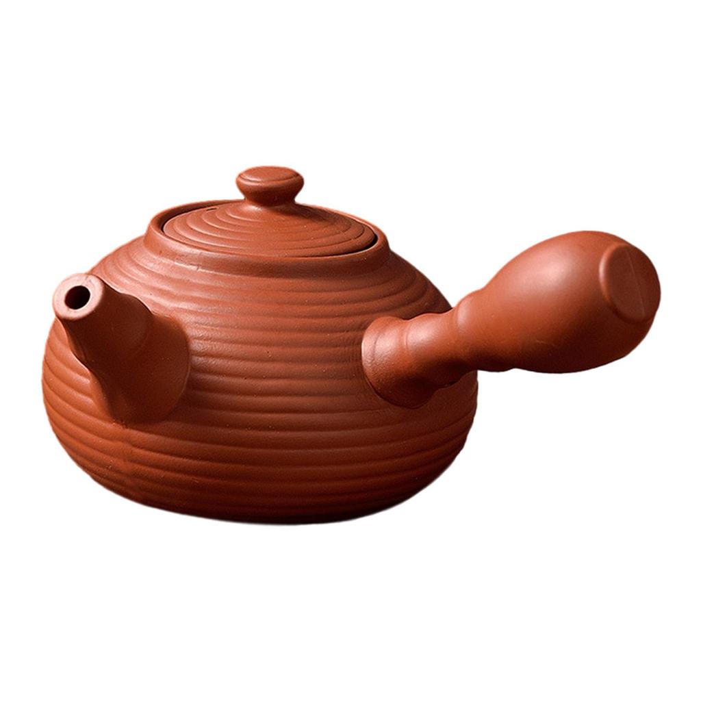 Chinese Ceramic Teapot Loose Leaf Tea Pot Tea Kettle with Anti Scald Handle for Hotel Tea Lovers Gift Home Camping Kitchen