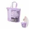 ORANGEXINY [Mesh Bag] Purple, Small Handbag, Waterproof, Quick Drying, Large