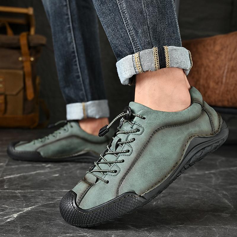 Utomhussneakers Herrklingskor Retro Manläder Affärsman Manlig Barockskor Vardagsskor för Män Oxford Arbetskläder