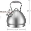 Kettle Stove Top Stainless Steel Tea Kettle for Stove Top Camping Coffee Pot with Heat- Handle Large Capacity Camping Kettle-Green