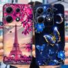 For Infinix Note 30i Case X6716 Stylish Cat Flowers Painted Cover Soft Silicone Phone Case For Infinix Note 30 Pro Note30 Bumper