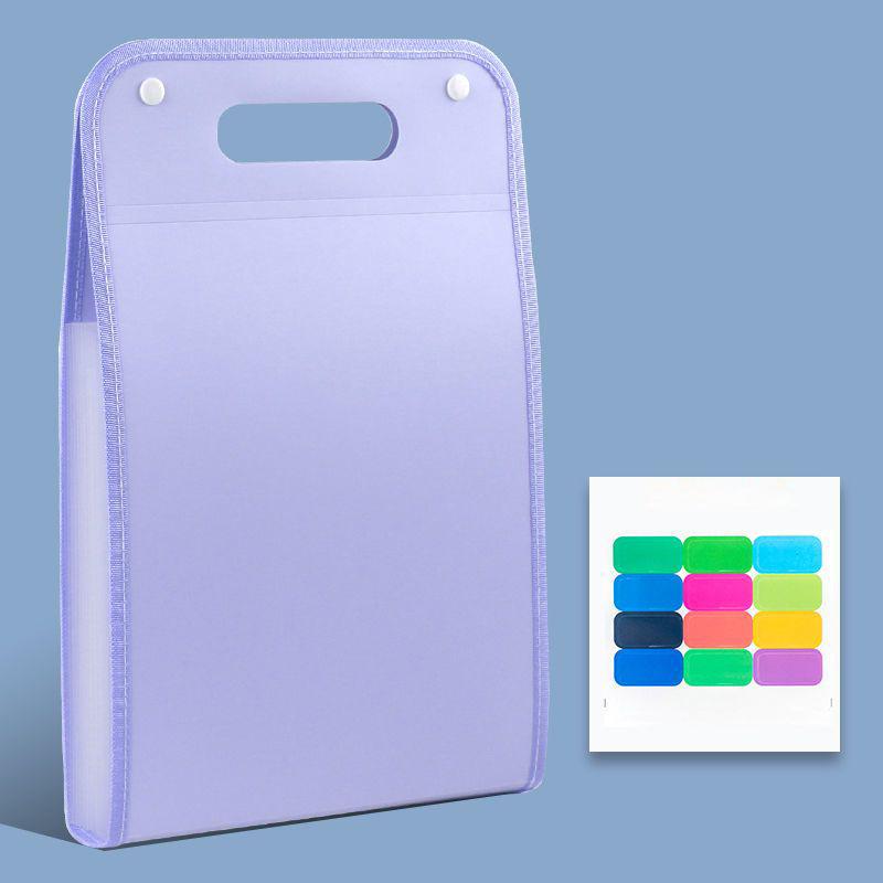 Vertical Hand-held Organ Bag A4 Paper File Folder Large Capacity Multi-layer Expanding Sorting Storage Bag Folder Student Data