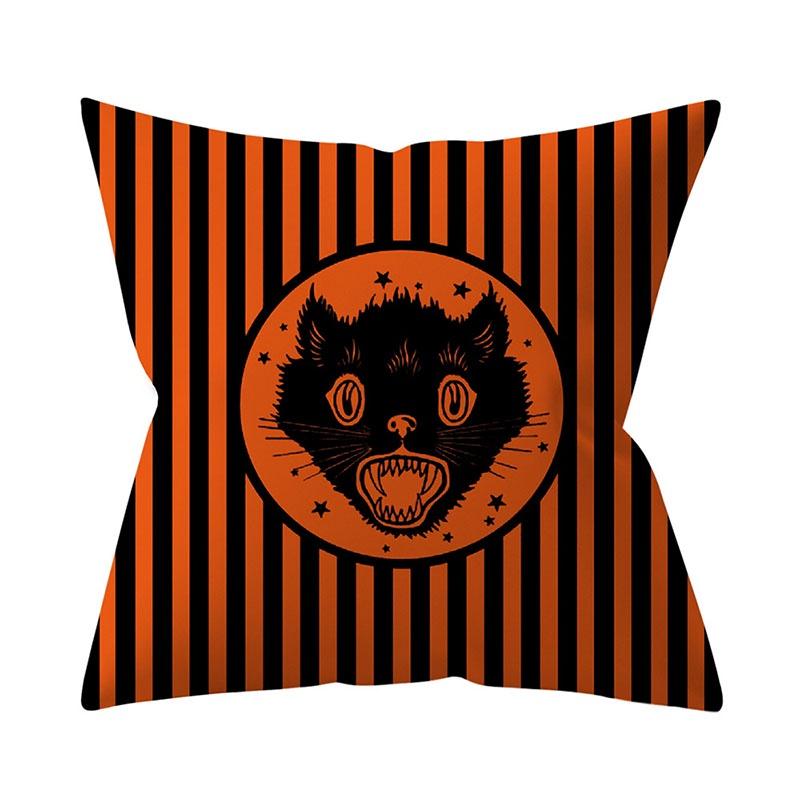 Super Soft Halloween Pumpkin Throw Pillow Case For Cozy Sofa And Festive Home Decor