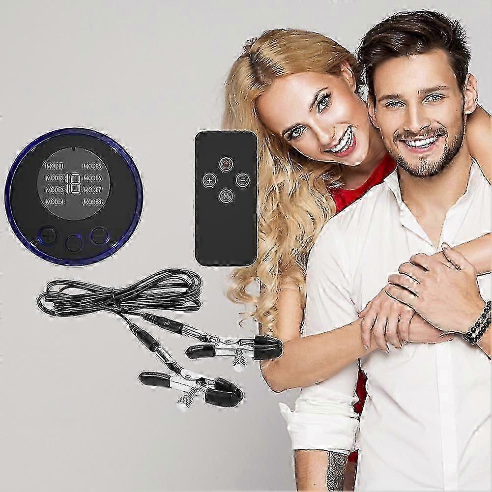 Electric Nipple Clamps for Couples, Adult Sensory Toy with Adjustable Vibration, Rechargeable & Discreet Design [jkw]