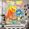 Arazzo da Appendere alla Parete con Nome e Testo Personalizzati, Incredibile Mondo di Gumball Arazzo Decorativo per Camera da Letto