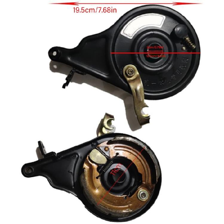 Replacement Brake Drum Assembly Metal Rear Wheel Rise Brake Drum Spare Part