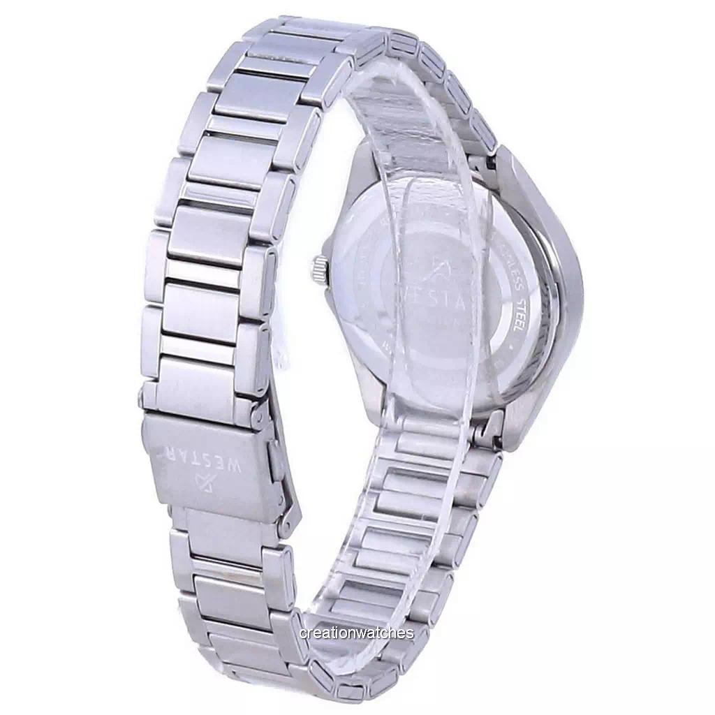 Westar Black Dial Stainless Steel Quartz 40212 STN 103 Womens Watch