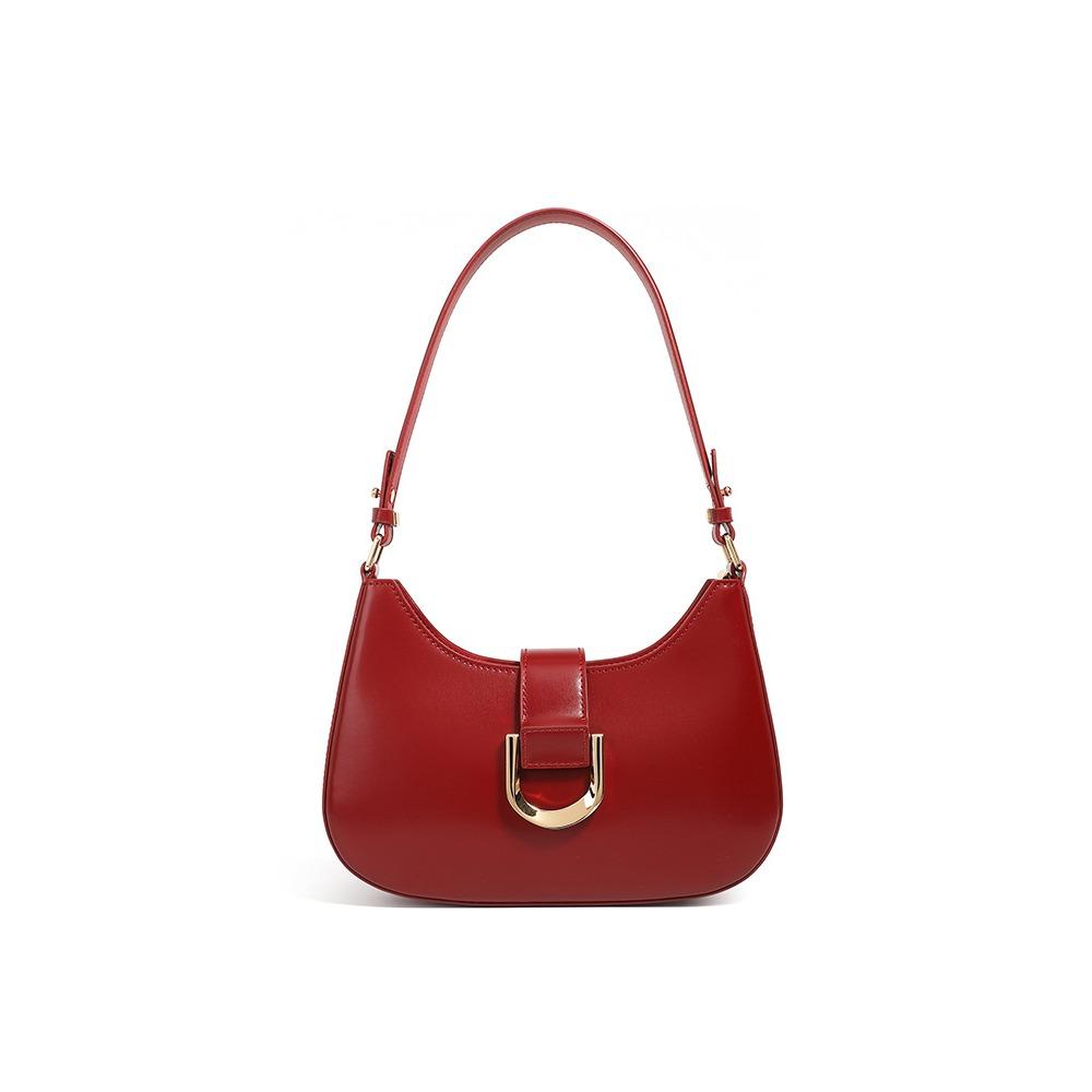 Módní dojíždějící taška přes rameno Hovězí kůže Podpažní taška Texturovaná Všestranná Šikmá přes tělo Dámská taška