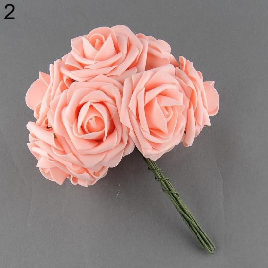 10 st Konstgjorda falska PE Rose Flower DIY Bröllop Hem Party Dekoration